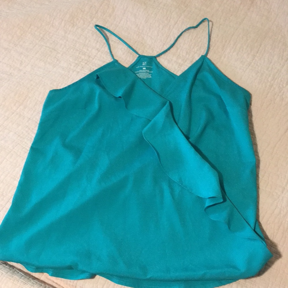 Ruffle wrap-top